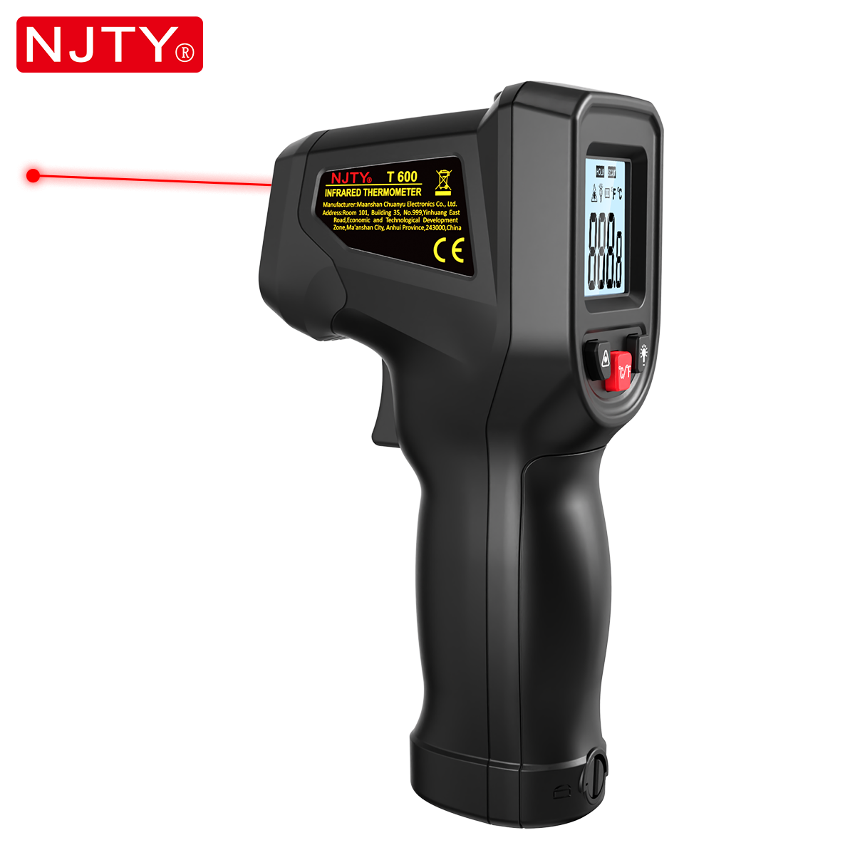 Industrial Laser Temperature - NJTY T600 Thermomètre infrarouge sans contact