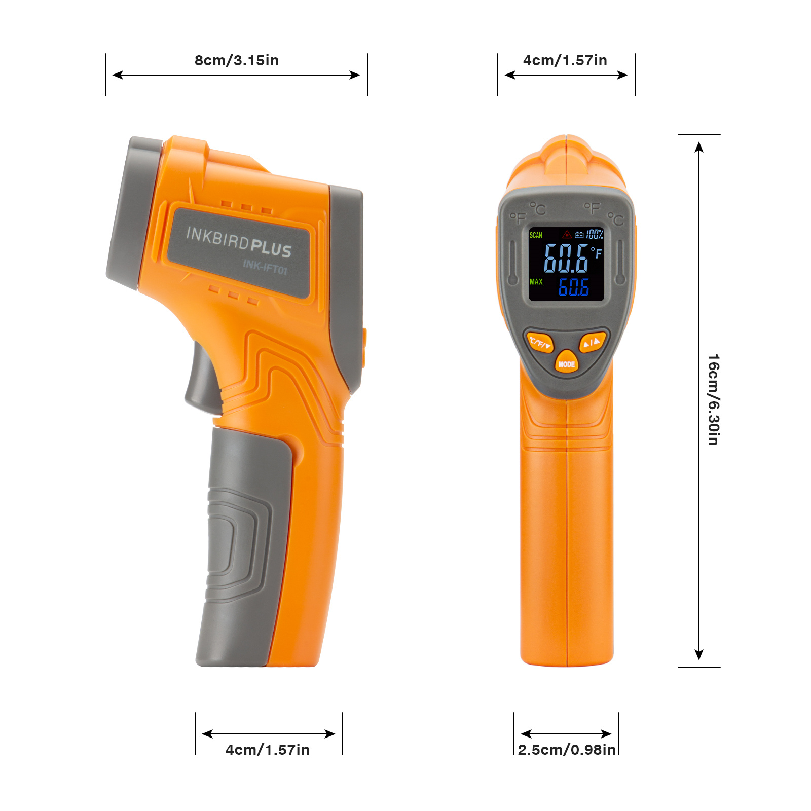 Inkbird Laser Infrarouge Thery - Industrial Laser Temperature avis et prix