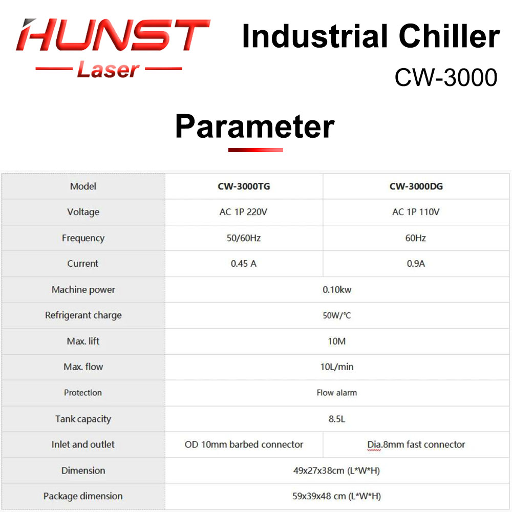 HUNST S & A CW3000 refroidisse - Industrial Laser Engraver avis et prix