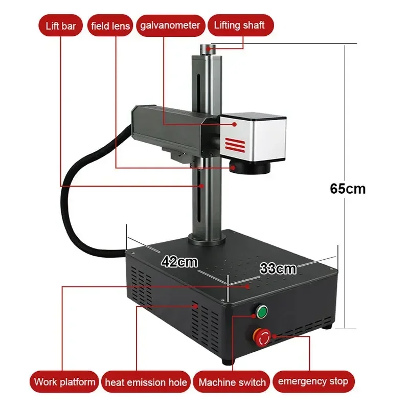 Machine de marquage laser à fi - Industrial Laser Marking Machine avis et prix