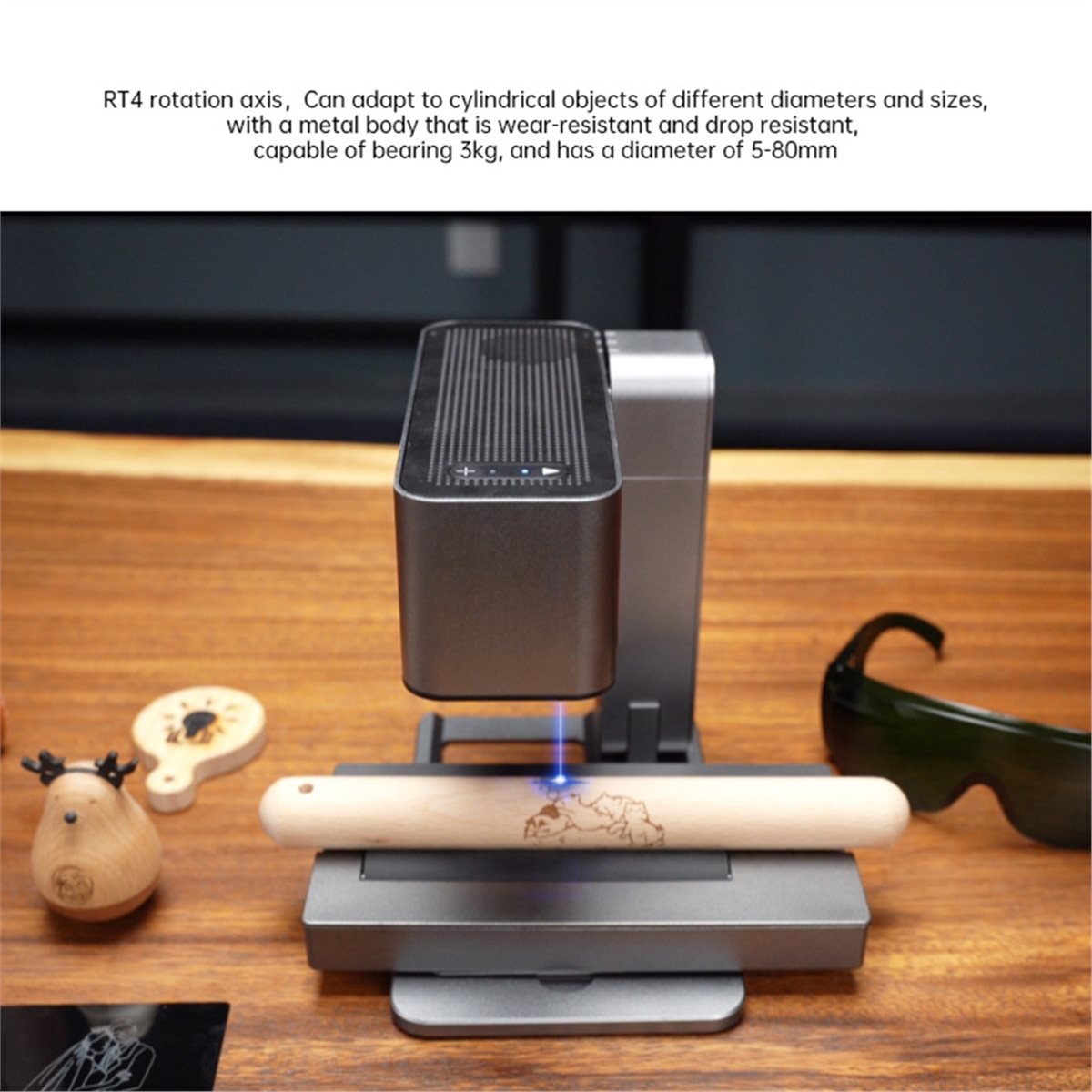 R4 Rotary pour machine de grav - Rotary Axis Laser Engraver avis et prix