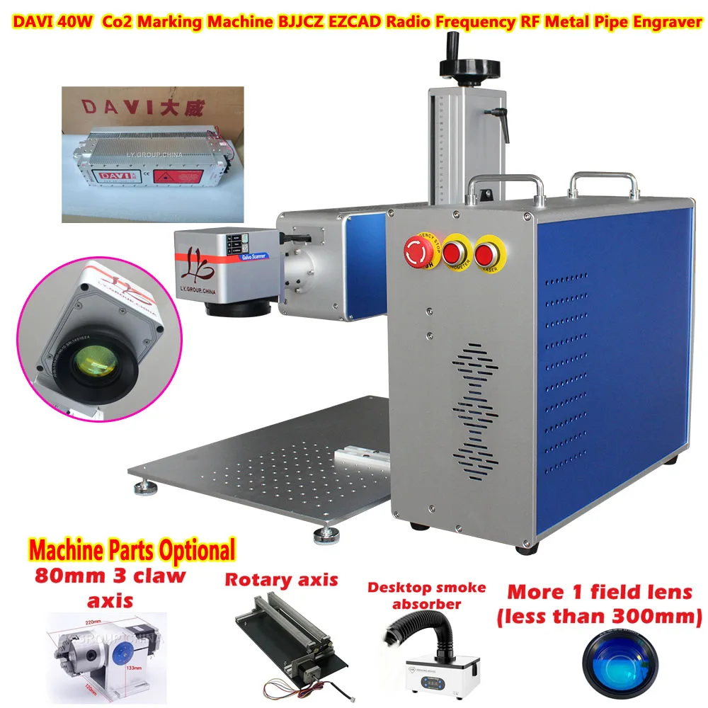 BJJCZ DAVI 40W Co2 Machine de  - Rotary Axis Laser Engraver avis et prix