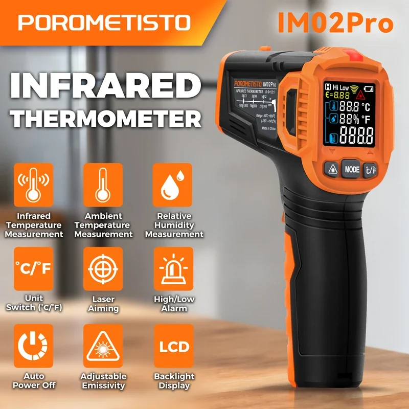 Thermomètre infrarouge -50~380 - Industrial Laser Temperature avis et prix